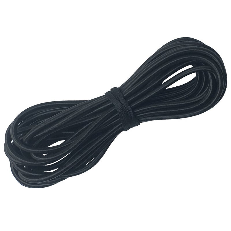 Huouo 1/8" x 25' Bungee Shock Cord - Elastic Nylon Cords Kayak Stretch String Rope & Tie Down Trailer Strap, Marine Grade - Image 1